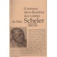 Sistema ético-filosófico dos valores de Max Scheler 